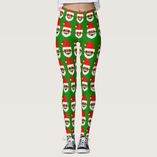 afrikanische santa emoji emoticons Leggings