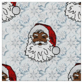 afrikanische Santa-Schneeflocken Stoff (Nahaufnahme)