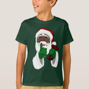 Afrikanische Santa Shirt Kid's Black Santa T - Shi