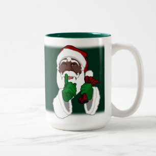 Afrikanische Santa Tasse für den schwarzen Weihnac