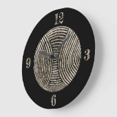 Afrikanische Schild-Uhr Große Wanduhr (Winkel)