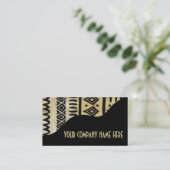 Afrikanische Schlamm-Stoff Afrocentric Visitenkarte (Stehend Vorderseite)