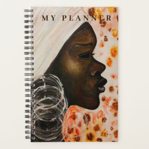 Afrikanische Schönheit - Aquarellmalerei - Anpassb Planer