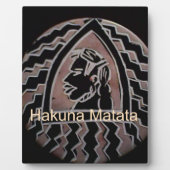 Afrikanische Schönheit: Bongo Maasai Portrait Trib Fotoplatte (Vorderseite)