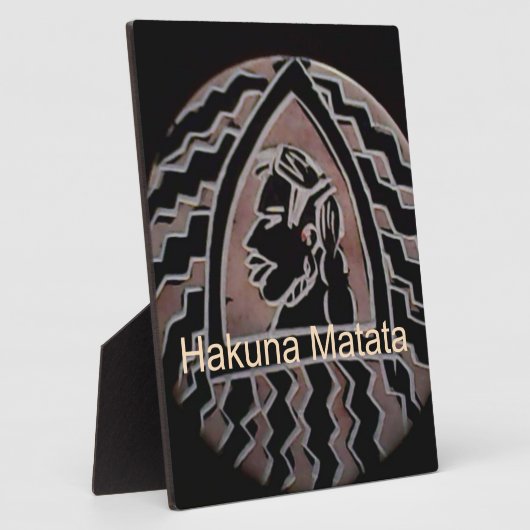 Afrikanische Schönheit: Bongo Maasai Portrait Trib Fotoplatte (Seite)