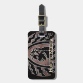 Afrikanische Schönheit: Bongo Maasai Portrait Trib Gepäckanhänger (Vorderseite vertikal)