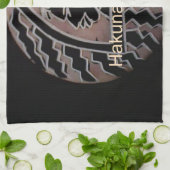 Afrikanische Schönheit: Bongo Maasai Portrait Trib Handtuch (Gefaltet)