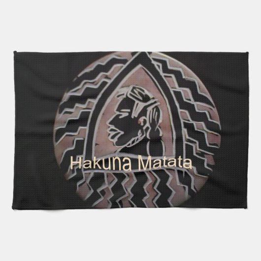 Afrikanische Schönheit: Bongo Maasai Portrait Trib Handtuch (Horizontal)