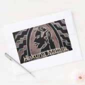 Afrikanische Schönheit: Bongo Maasai Portrait Trib Rechteckiger Aufkleber (Umschlag)