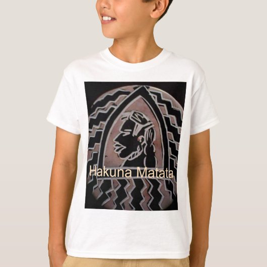 Afrikanische Schönheit: Bongo Maasai Portrait Trib T-Shirt (Vorderseite)