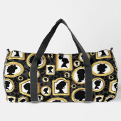 Afrikanische Schönheitskamera Vintage Damaske Duffle Bag (Rückseite)