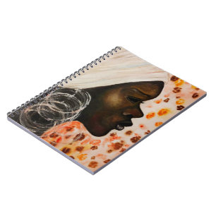 afrikanische SchönheitsNotebook-Frauen-Gesichtspai Notizblock