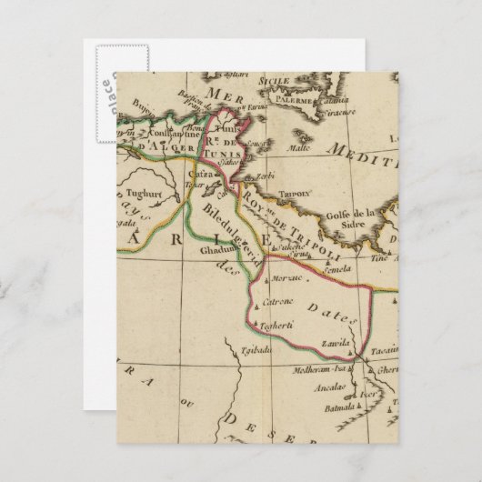 Afrikanische Schule Postkarte (Vorne/Hinten)