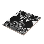 afrikanische Schwarz-Weiß-Kunst Fliese (Seite)