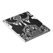 afrikanische Schwarz-Weiß-Kunst Notizblock (angewinkelt)