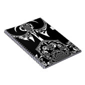 afrikanische Schwarz-Weiß-Kunst Notizblock (Rechte Seite)