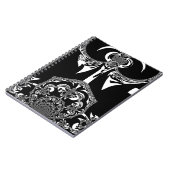 afrikanische Schwarz-Weiß-Kunst Notizblock (Linke Seite)