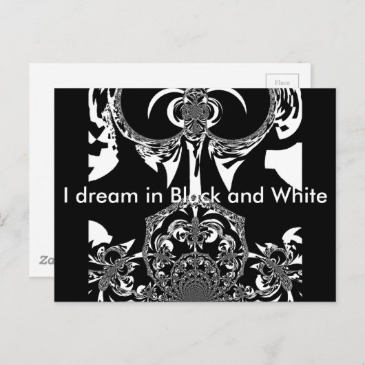 afrikanische Schwarz-Weiß-Kunst Postkarte (Vorne/Hinten)