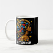 Afrikanische schwarze Autismus-Mutter Afro Mutter  Kaffeetasse (Links)