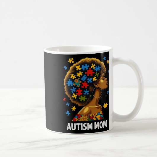 Afrikanische schwarze Autismus-Mutter Afro Mutter  Kaffeetasse (Rechts)