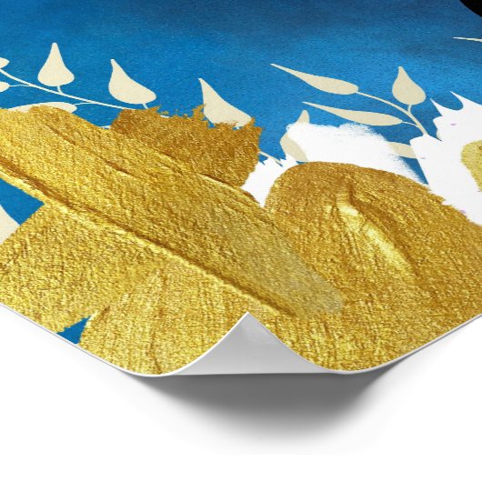 Afrikanische schwarze Frau vor der Mondwand Poster (Ecke)