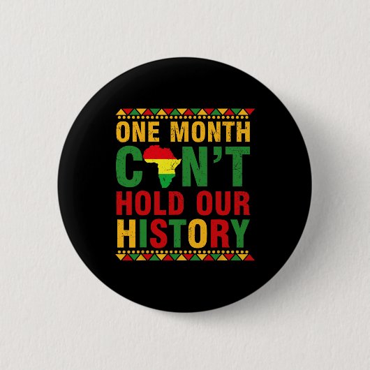Afrikanische schwarze Geschichte Monat Monat eins  Button (Vorderseite)