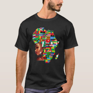 Afrikanische schwarze Königinnen - Länder Afrikas T-Shirt