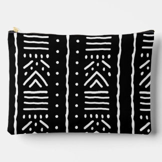 Afrikanische schwarze Mudcloth-Accessoiretasche - Zubehörtasche