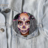 Afrikanische Schwarze Voodoo Priestersess Fantasy Button (Beispiel)