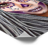 Afrikanische Schwarze Voodoo Priestersess Fantasy  Poster (Ecke)