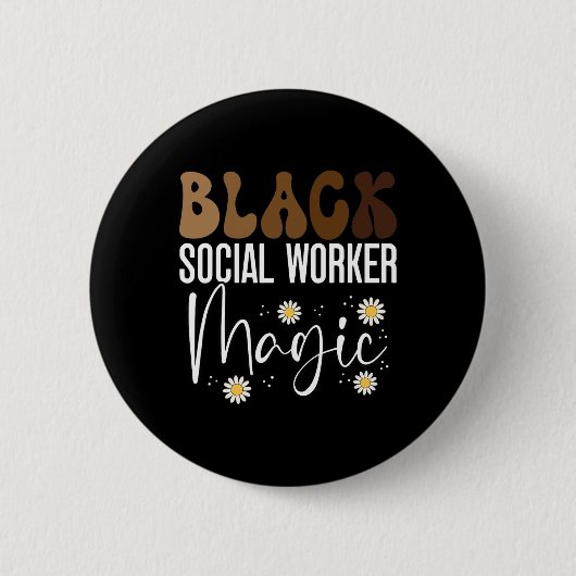 Afrikanische Schwarzgeschichte Button (Vorderseite)