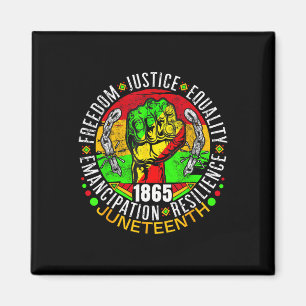 Afrikanische Schwarzgeschichte der Junetzehnten 18 Magnet