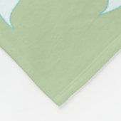 Afrikanische Seidenmotte Fleecedecke (Ecke)