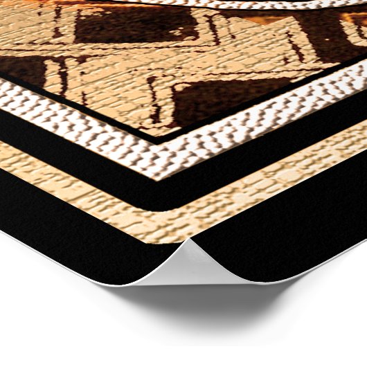 Afrikanische Serenity-Maske Poster (Ecke)