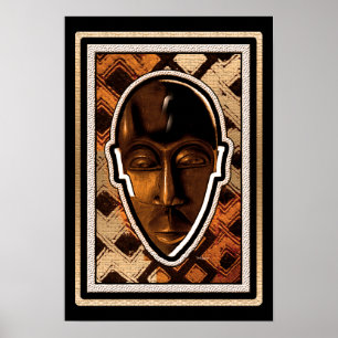 Afrikanische Serenity-Maske Poster