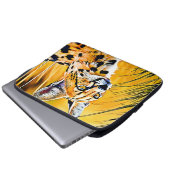 Afrikanische Serval Art Laptopschutzhülle (Vorne Knopf)