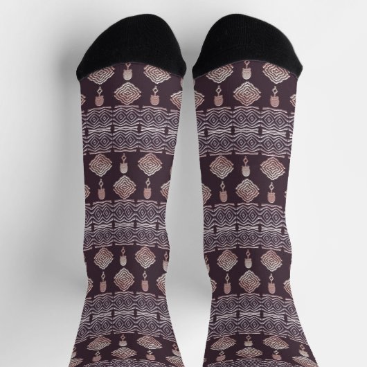 Afrikanische Socken mit einheimischen Designs (Oben)