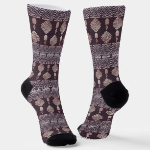 Afrikanische Socken mit einheimischen Designs