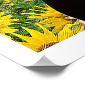 Afrikanische Sonnenblume Poster (Ecke)
