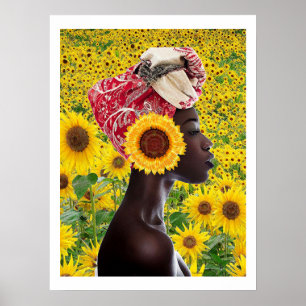 Afrikanische Sonnenblume Poster