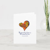 Afrikanische Sprichterkarten Dankeskarte (Vorderseite)