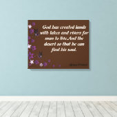 Afrikanische Sprichwörter Leinwanddruck (Insitu (Holzboden))