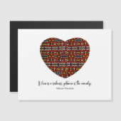 Afrikanische Sprichwörterkarte Magnetkarte (Vorne/Hinten)