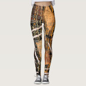 Afrikanische Stammes- Symbole Leggings (Vorderseite)