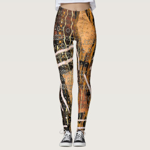 Afrikanische Stammes- Symbole Leggings