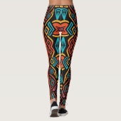 Afrikanische Stammeseleganz Leggings (Rückseite)