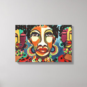 Afrikanische Stammesfrauen Leinwanddruck