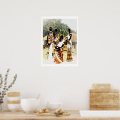 Afrikanische Stammesfrauen Poster (Küche)