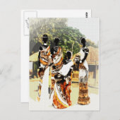 Afrikanische Stammesfrauen Postkarte (Vorne/Hinten)