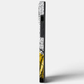 Afrikanische Stammesgebiete und Abstrakte Gelbe Bl Case-Mate iPhone Hülle (Rückseite / Links)